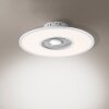 Leuchten Direkt FLAT-AIR plafondventilator LED Zilver, 1-licht, Afstandsbediening