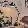 Hallsta Staande lamp Chroom, Zwart, 1-licht