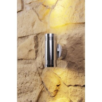 Konstsmide MONZA Buiten muurverlichting LED Aluminium, roestvrij staal, 6-lichts