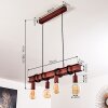 Barbengo Hanglamp Roest, 4-lichts
