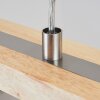 Saltaire Hanglamp Hout licht, Zilver, 5-lichts