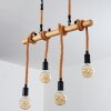 Vitlanda Hanglamp Bruin, Hout licht, Zwart, 4-lichts