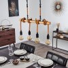 Vitlanda Hanglamp Bruin, Hout licht, Zwart, 4-lichts