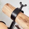 Ajaccio Hanglamp Hout licht, Zwart, 4-lichts