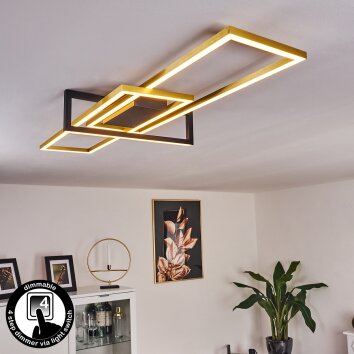 Omega Plafondlamp LED Zwart, 1-licht