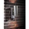 Nordlux TIN Buiten muurverlichting Zilver, 2-lichts, Bewegingsmelder
