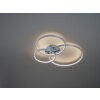 Trio Aaron Plafondlamp LED Nikkel mat, 1-licht, Afstandsbediening, Kleurwisselaar