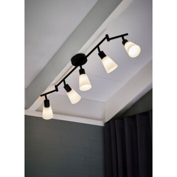 Nordlux COLE Plafondlamp Zwart, 5-lichts