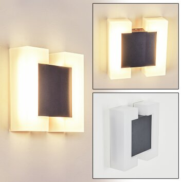 Zoppola Buiten muurverlichting LED Antraciet, Wit, 2-lichts