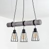 Canedo Hanglamp Grijs, Zwart, 3-lichts