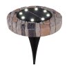 Globo Solarlamp LED Grijs, 8-lichts