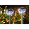 Globo  Solarlamp LED roestvrij staal, 1-licht