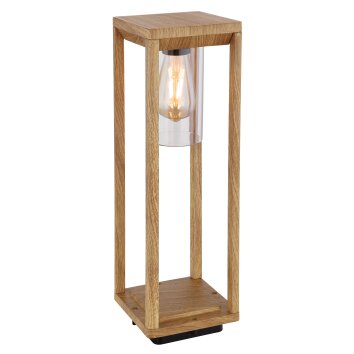 Globo CANDELA Sokkellamp Hout donker, 1-licht
