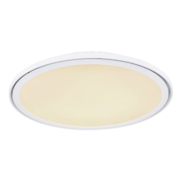 Globo SAMU Plafondpaneel LED Wit, 1-licht, Afstandsbediening, Kleurwisselaar