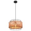 Globo GINA Hanger Hout donker, Zwart, 1-licht