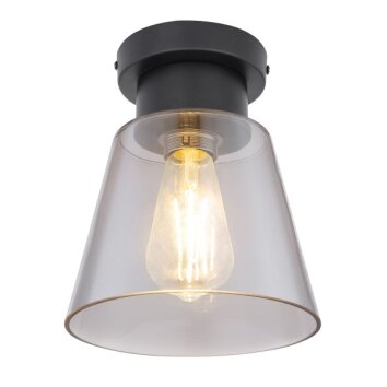 Globo GUMBA Plafondlamp Zwart, 1-licht