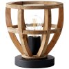 Brilliant Matrix Wood Tafellamp Zwart, 1-licht