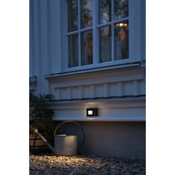 Konstsmide Chieri Buiten muurverlichting LED Zwart, 14-lichts
