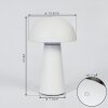 Telve Tafellamp LED Wit, 1-licht