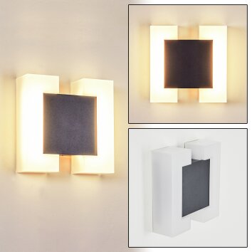 Zoppola Buiten muurverlichting LED Antraciet, Wit, 2-lichts