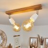 Musland Plafondlamp Bruin, Chroom, 2-lichts