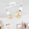 Musland Plafondlamp Chroom, Wit, 2-lichts