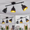 Pistrino Plafondlamp Chroom, Zwart, 3-lichts
