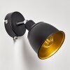 Pistrino Muurlamp Chroom, Zwart, 1-licht