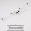 Musland Plafondlamp Chroom, Wit, 4-lichts