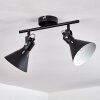 Upiano Plafondlamp Zwart, 2-lichts