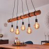 Canedo Hanglamp Bruin, Zwart, 5-lichts