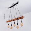 Canedo Hanglamp Bruin, Zwart, 5-lichts