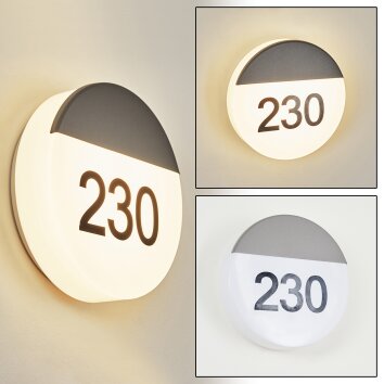 Eppeland Huisnummer verlichting LED Antraciet, 1-licht