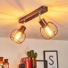 Orkanger Plafondlamp Chroom, Zwart, 2-lichts