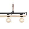 Globo TRIXI Hanger Bruin, Hout licht, Zwart, 4-lichts