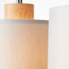Brilliant Vonnie Hanglamp Grijs, Hout licht, 4-lichts