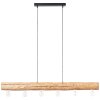 Brilliant Trabo Hanglamp Hout licht, Zwart, 6-lichts