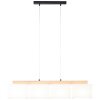 Brilliant Rayan Hanglamp Hout licht, Zwart, 4-lichts