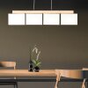 Brilliant Rayan Hanglamp Hout licht, Zwart, 4-lichts