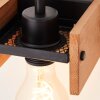 Brilliant Calandra Muurlamp Hout licht, Zwart, 1-licht