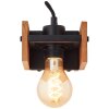 Brilliant Calandra Muurlamp Hout licht, Zwart, 1-licht