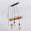Canedo Hanglamp Bruin, 3-lichts