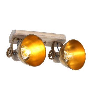 Steinhauer Gearwood Plafondlamp Brons, 2-lichts