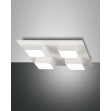 Fabas Luce Lucas Plafondlamp LED Wit, 4-lichts
