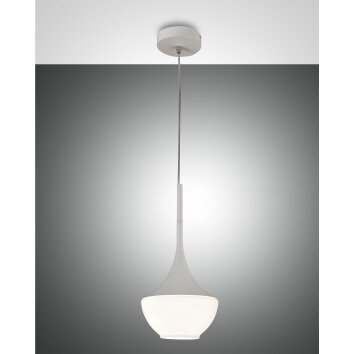 Fabas Luce Apollo Hanglamp Wit, 1-licht