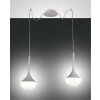 Fabas Luce Apollo Hanglamp Wit, 2-lichts