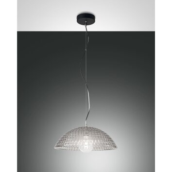 Fabas Luce Diamond Hanglamp Zwart, 1-licht