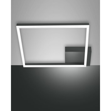 Fabas Luce Bard Plafondlamp LED Antraciet, 1-licht