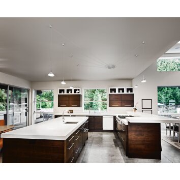 Fabas Luce Isabella Hanglamp LED Aluminium, Chroom, Nikkel mat, 1-licht