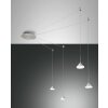 Fabas Luce Isabella Hanglamp LED Aluminium, Chroom, Nikkel mat, 1-licht